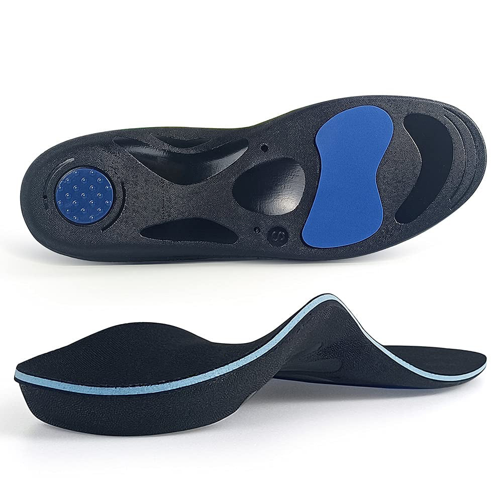 Arch Fit Support Orthotics Feet Inserts PU Gel EVA Cushioned Insoles for Shoes Medial Arch Support Insoles
