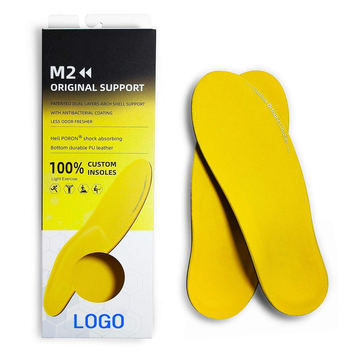 Heat Moldable Custom Orthotic Insoles for Low Arch