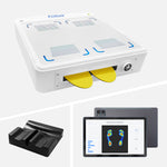 Foot pressure detection device C1, featuring a mold and a tablet display.